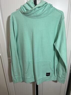 Mint Green Women’s Black Jack Hooded Pullover Size Medium